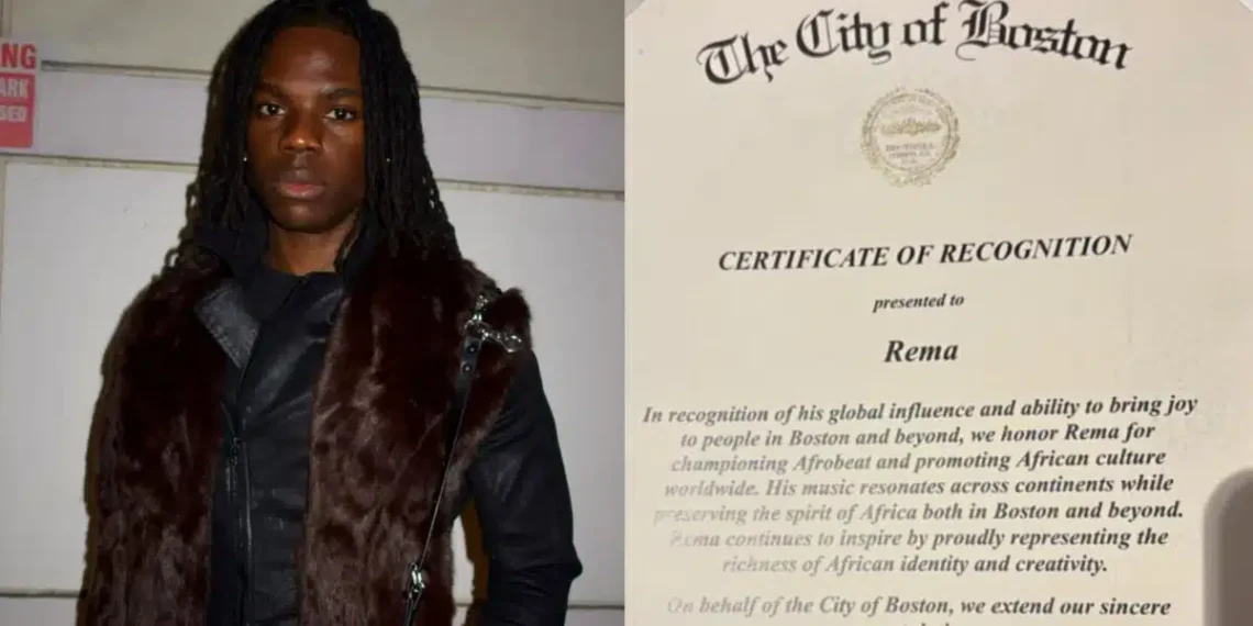 Rema Honored with Recognition Certificate from Boston Mayor